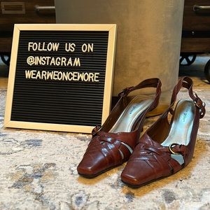 Leather Sling-Back Pump